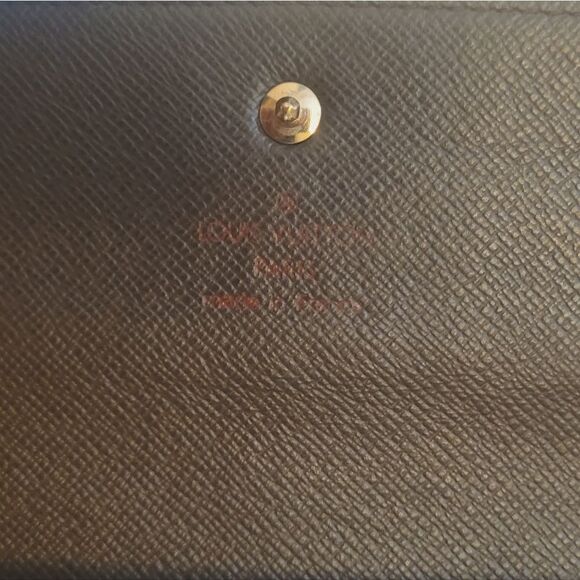 Authentic Louis Vuitton Damier Ebene Sarah Wallet International FUll set : Box - Picture 7 of 15